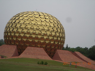 India - Auroville - golden globe