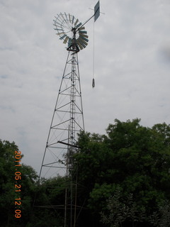 96 7km. India - Auroville windmill