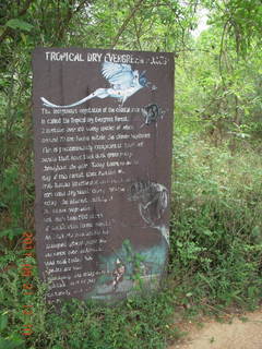 99 7km. India - Auroville sign