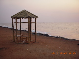 India - Puducherry (Pondicherry) run - Bay of Bengal beachBengal bach