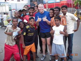 India - Puducherry (Pondicherry) run - other runners (with numbers) + Jon [great picture!]