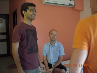 India - after Puducherry (Pondicherry) run - Jon with hotel lian
