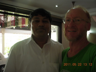 India - wedding location - lunch - Puducherry (Pondicherry) - Randeep's physics professor and Adam