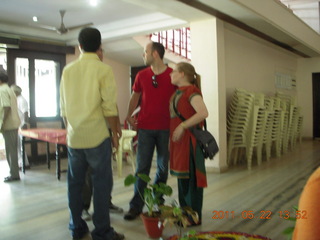 India - wedding location - lunch - Puducherry (Pondicherry) - Randeep's physics professor and Adam