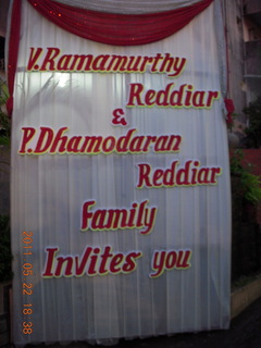 153 7kn. India - Randeep pre-wedding sign