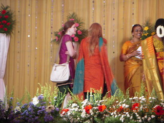 India - Randeep pre-wedding - Julianna doing stuff on stage
