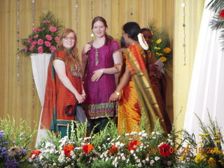 India - Randeep pre-wedding - Lydia and Julianne on stage