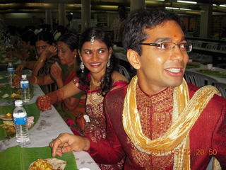 India - Randeep pre-wedding - Sahi and Randeep eating