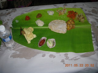 216 7kn. India - Randeep pre-wedding - banana leaf dinner