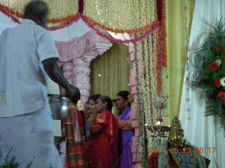 India - Puducherry (Pondicherry) - Randeep's wedding - Jon with forehead dot