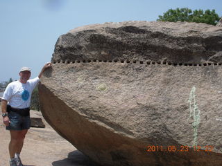 India - Mamallapuram - Adam and rock work