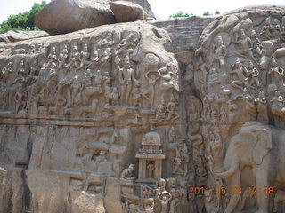 181 7kp. India - Mamallapuram - bas relief