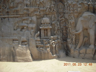 182 7kp. India - Mamallapuram - bas relief