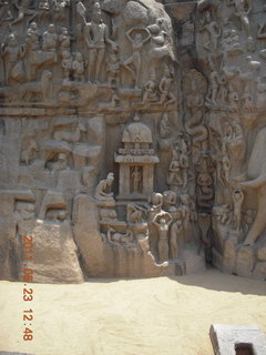 185 7kp. India - Mamallapuram - bas relief