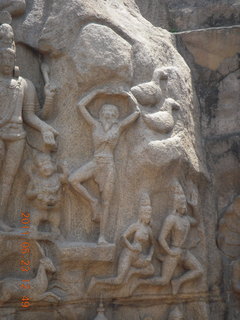 187 7kp. India - Mamallapuram - bas relief