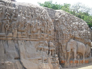 189 7kp. India - Mamallapuram - bas relief