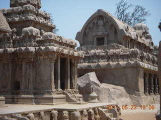 218 7kp. India - Mamallapuram - animal sculptures and temples