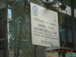 161 7kq. India - Bengaluru (Bangalore) - 'Income tax colony' sign