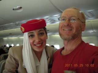 19 7kr. Emirates flight attendant + Adam
