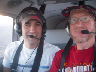 Rob and Adam flying in N8377W