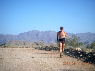 1551 7lb. aerial - Pearce Ferry airstrip (L25) run - Adam running