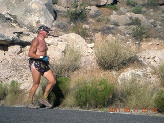 1557 7lb. aerial - Pearce Ferry airstrip (L25) run - Adam running