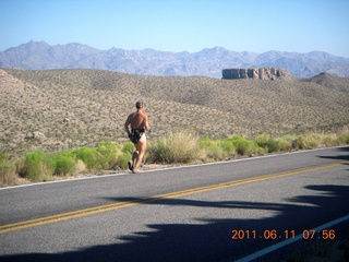 50 7lb. aerial - Pearce Ferry airstrip (L25) run - Adam running (back)