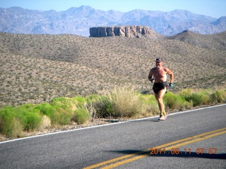 1566 7lb. aerial - Pearce Ferry airstrip (L25) run - Adam running