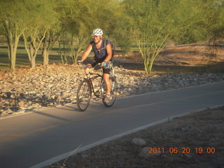 aerial - Pearce Ferry airstrip (L25) run - Adam running