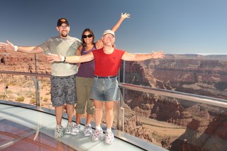 Welcome to the Grand Canyon Skywalk sign with Neil and Kristina