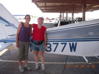 Kristina and Neil flying in N8377W