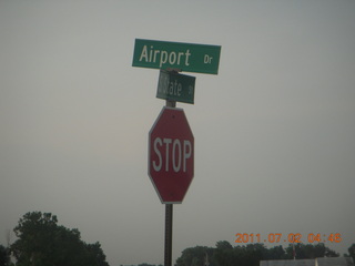 40 7m2. Airport Road sign - Ann Arbor (ARB)