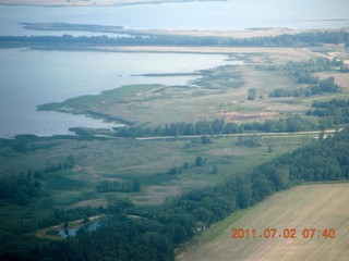 aerial Michigan - Saginaw Bay