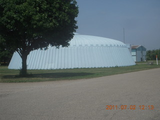 85 7m2. round hangar at Ann Arbor Airport (ARB)