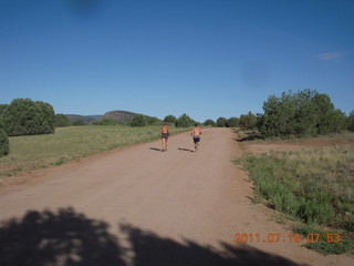 57 7mg. 'Young International' Pleasant Valley (24AZ) run - Adam and Dave running - back