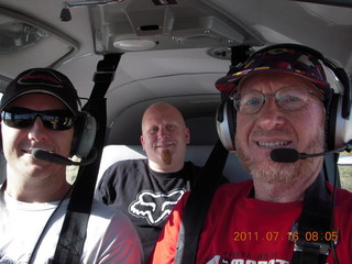 190 7mg. 'Young International' Pleasant Valley (24AZ) - Dave, Dan, Adam flying in N8377W