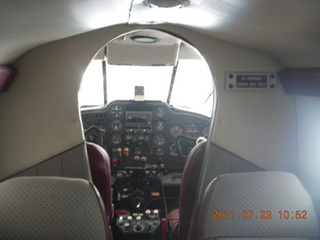 50 7mp. Lee's place in Sampleys Airport (28AZ) - interior of Beech 18