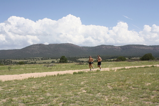 Sean's pictures - Sean and Adam running