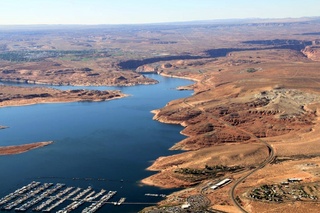 Ruhil pictures - aerial - Lake Powell - Wahweap Marina