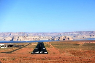 Ruhil pictures - aerial - Page Airport (PGA) landing