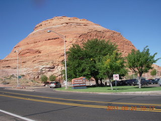 Page Airport (PGA) to Wahweap Marina run - Glen Canyon Dam Bridge - Adam running