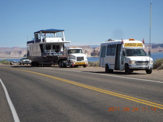 Page Airport (PGA) to Wahweap Marina run - big houseboat