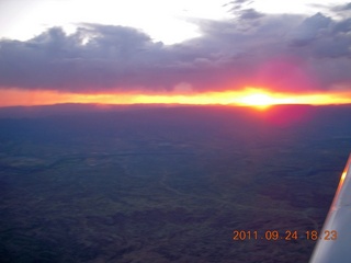 aerial sunset