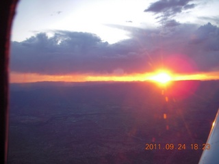 Moab trip - sunset at Canyonlands visitor center