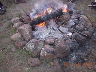 Negrito fly-in - campfire