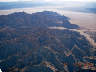 aerial - mountains in California