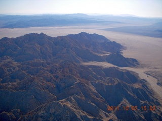 aerial - mountains in California