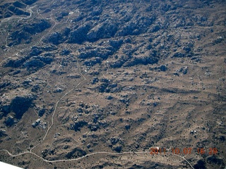 aerial - mountains in California near Big Bear City