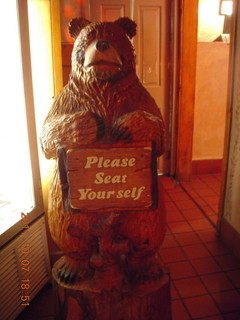 Big Bear City - airport restaurant sign