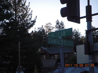63 7q8. Big Bear (L35) run - street sign